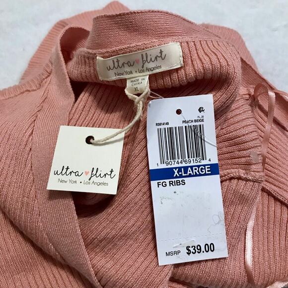 Ultra Flirt NWT Ribbed Cardigan Juniors XL - Picture 8 of 10